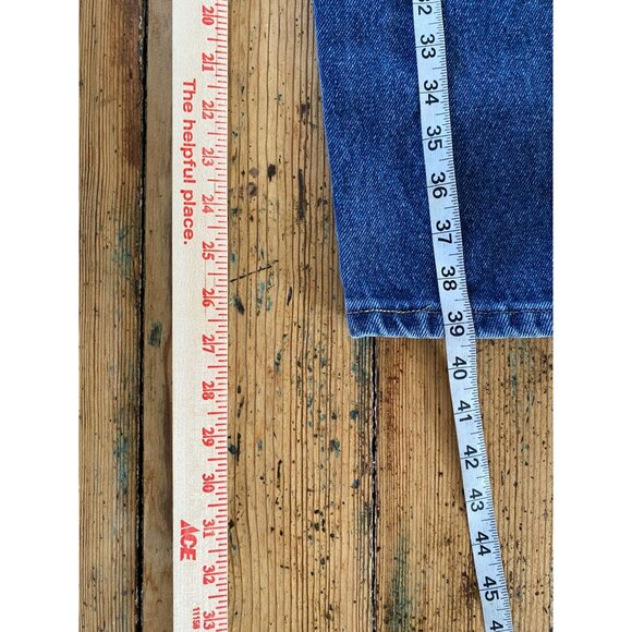 Wrangler Mens Relaxed Fit Jeans 38x29 Mid-Rise 5-Pocket 100%‎ Cotton Denim Blue - Picture 6 of 6